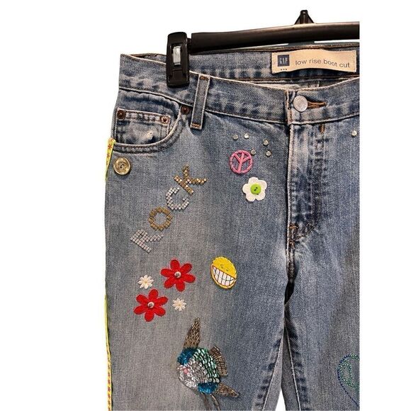 GAP hand embellished jeans - Picture 4 of 12